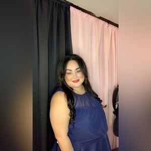 Blues dress, peplum style size 3x soft material